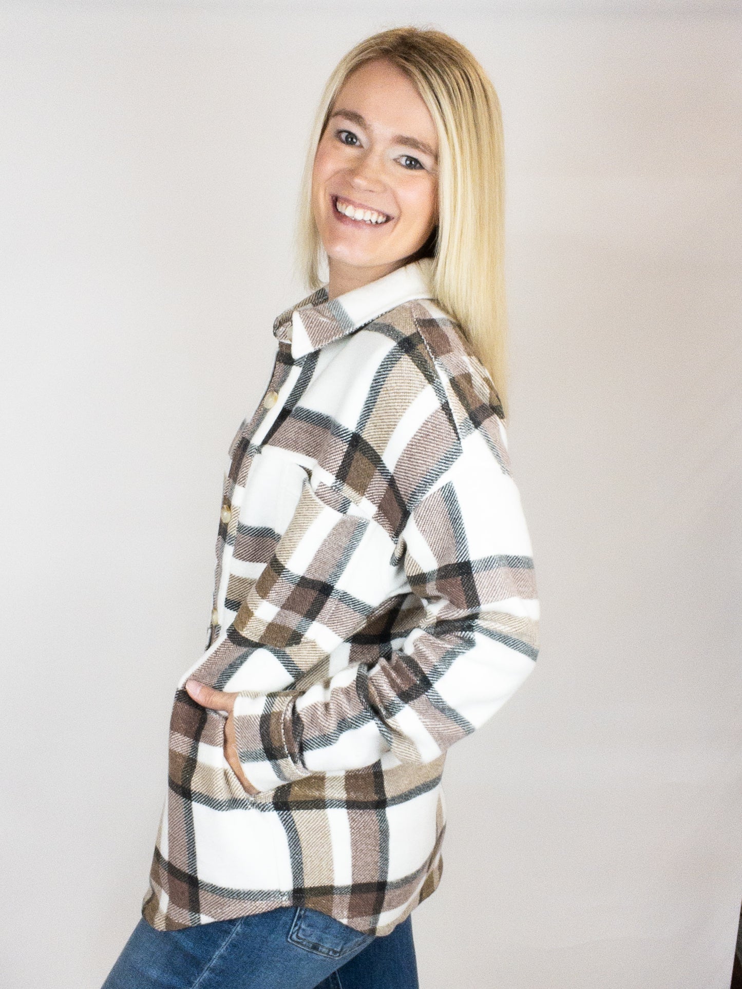 Tree Nut Multi Plaid Harvey Jacket