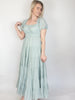 Sea Mist Tiered Maxi Dress