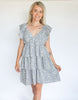 Blue Floral Mini Dress