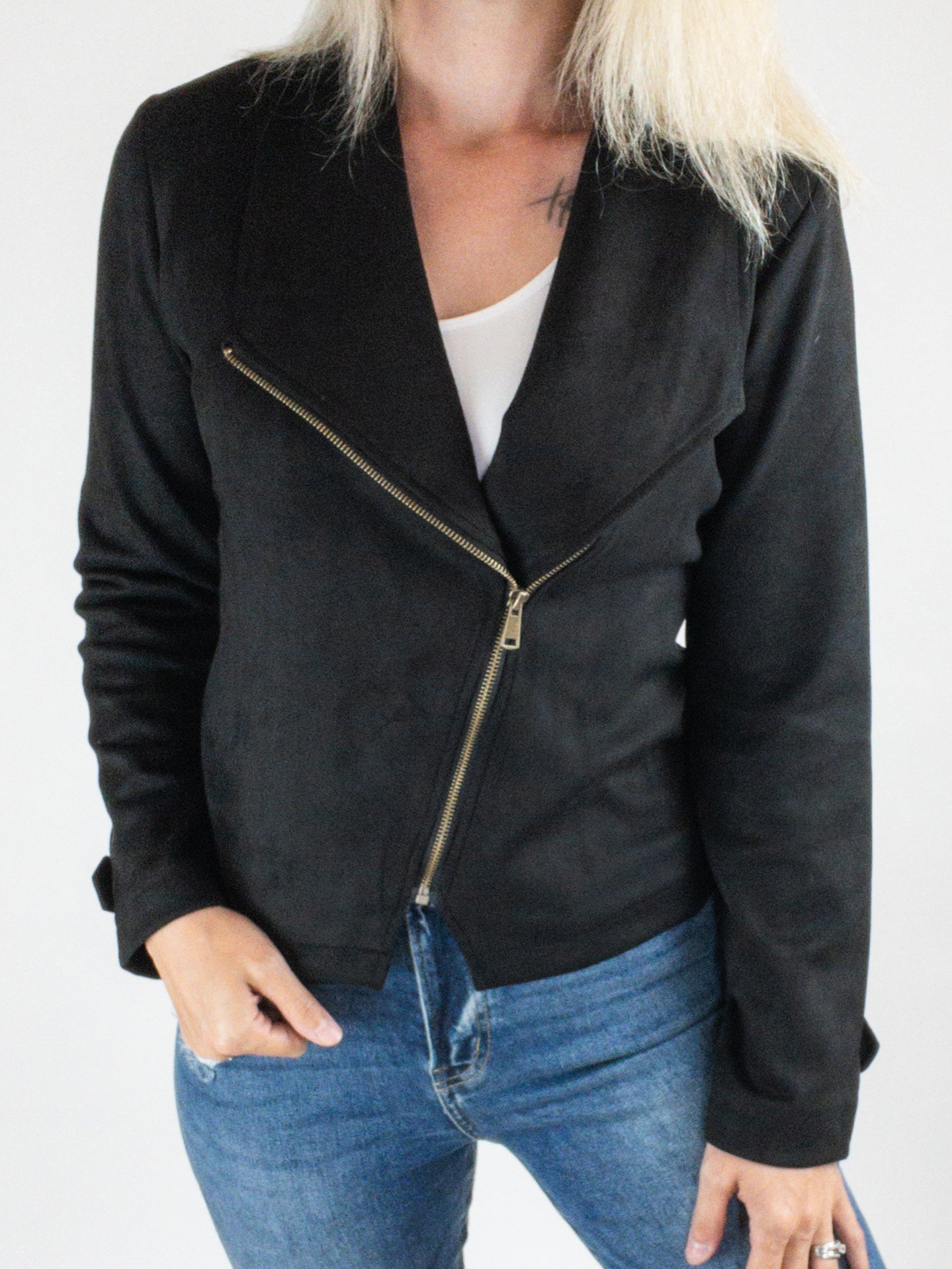 Vega Suede Moto Jacket