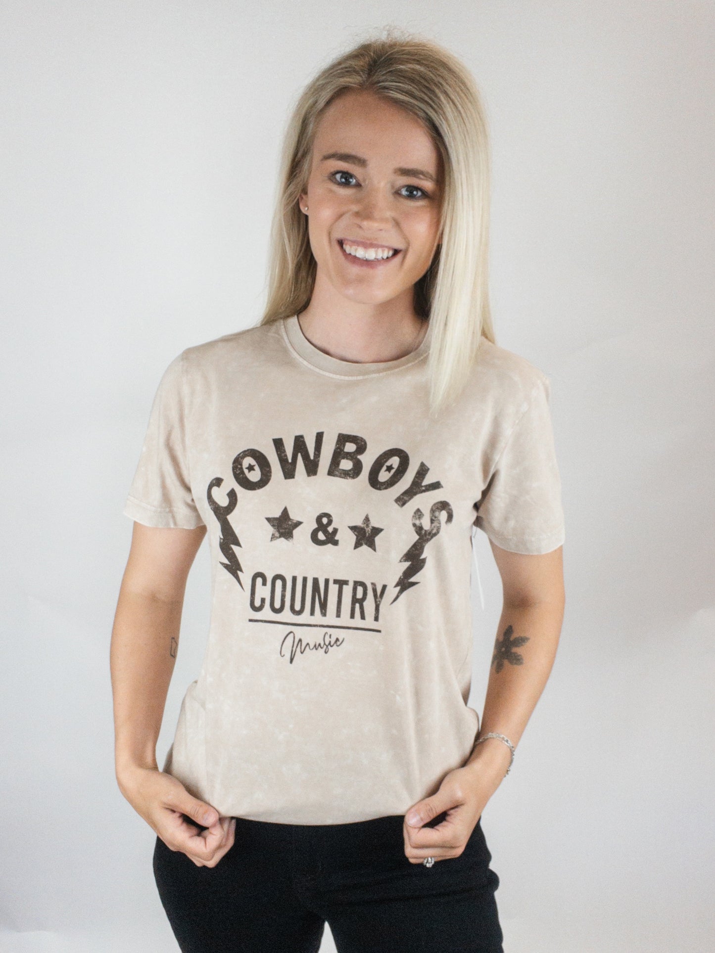 Cowboys Country Music Mineral Tee
