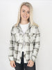Cherry Hoodie Snow Plaid Flannel