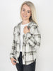 Cherry Hoodie Snow Plaid Flannel