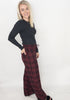 Homebody Burgundy Plaid Lounge Pant