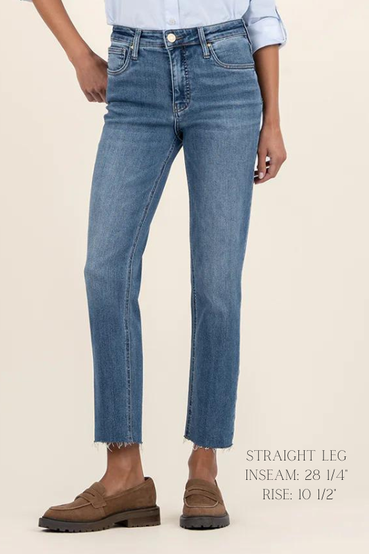 KUT From The Kloth Rachel High Rise Jean - Med Wash