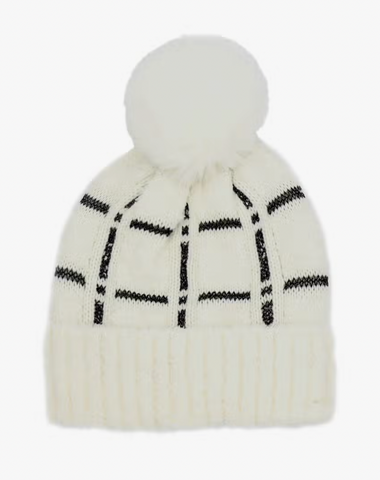 Plaid Pattern Beanie