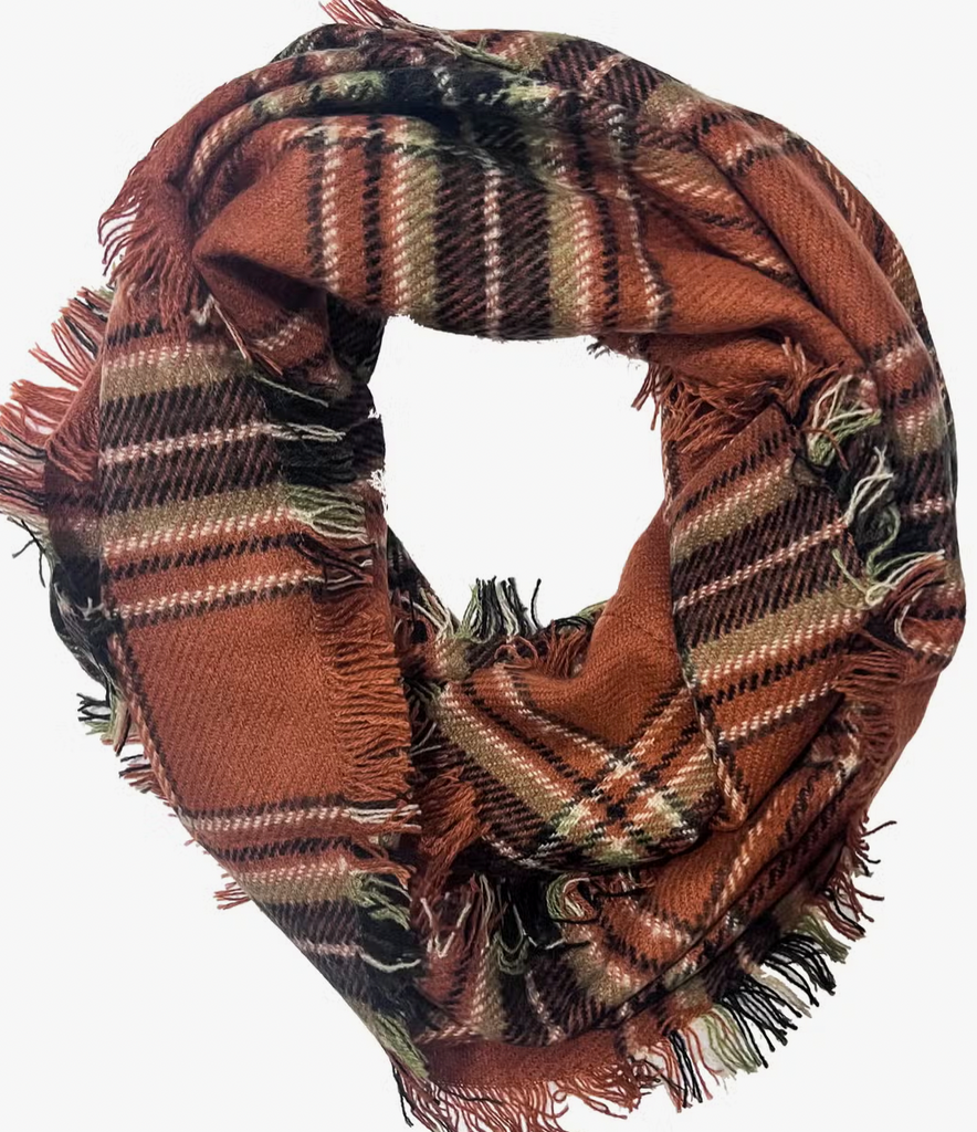 Rust/Olive Infinity Scarf