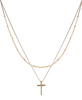 Cross Double Layer Necklace