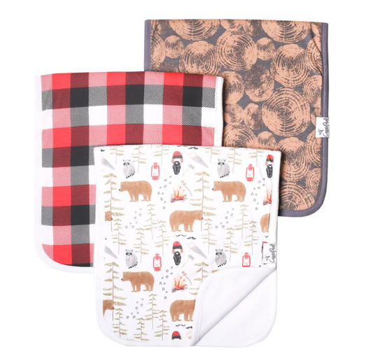 Lumber Jack Premium Burp Cloth Set