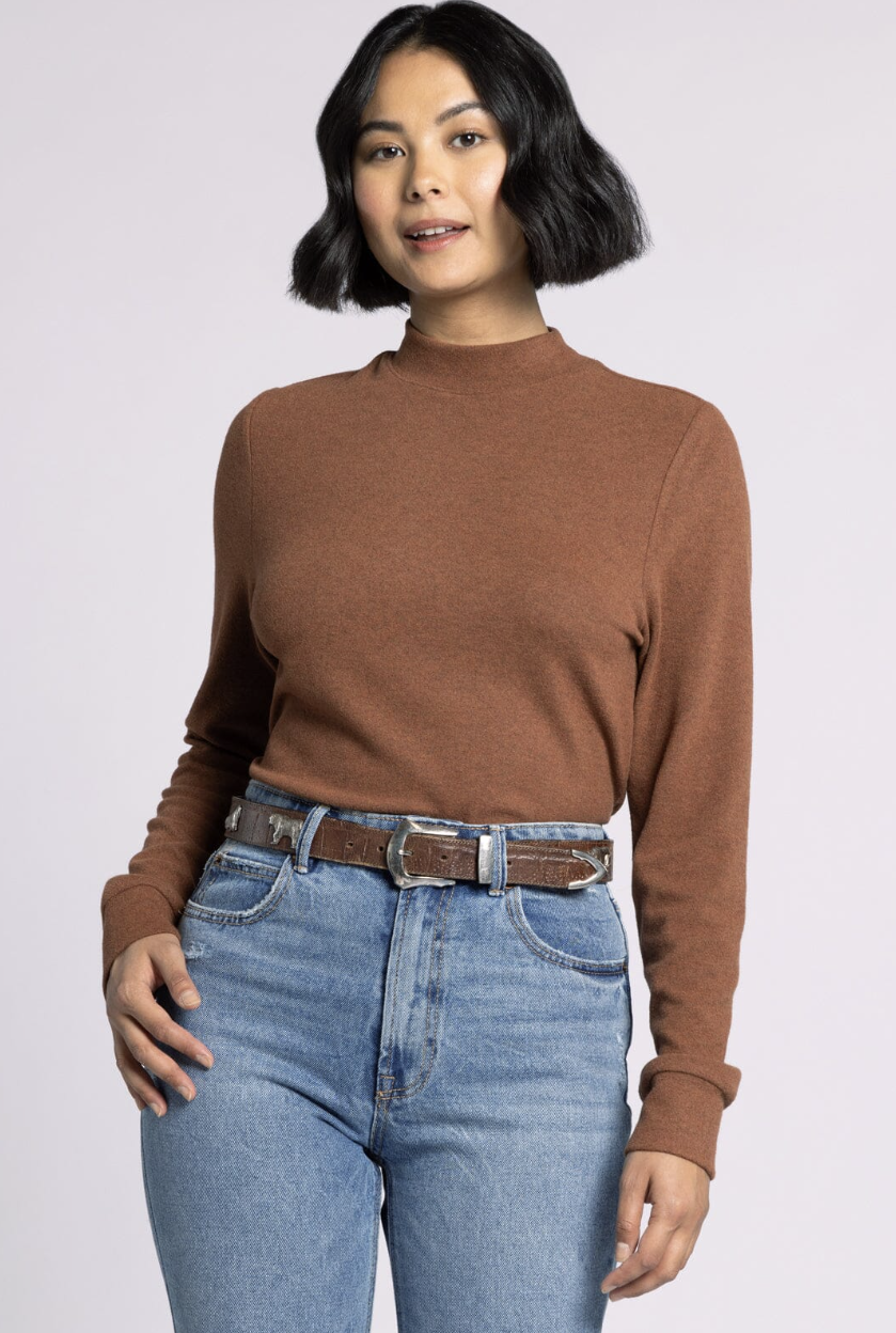 Beth Top - Heather Cognac