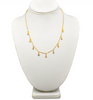 Gold Dangle Necklace & Earrings Set