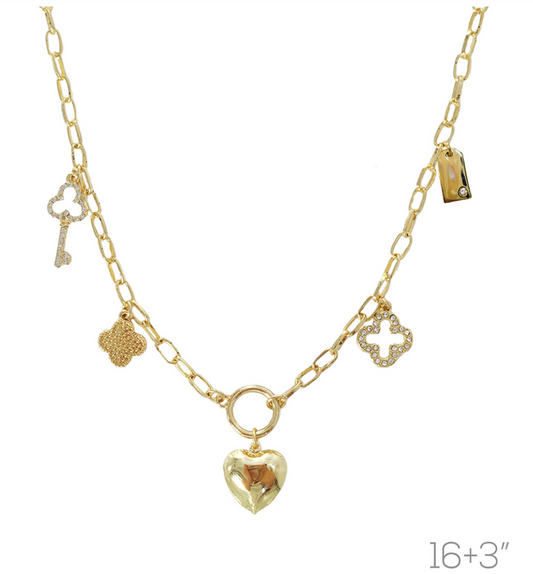Gold Charm Necklace