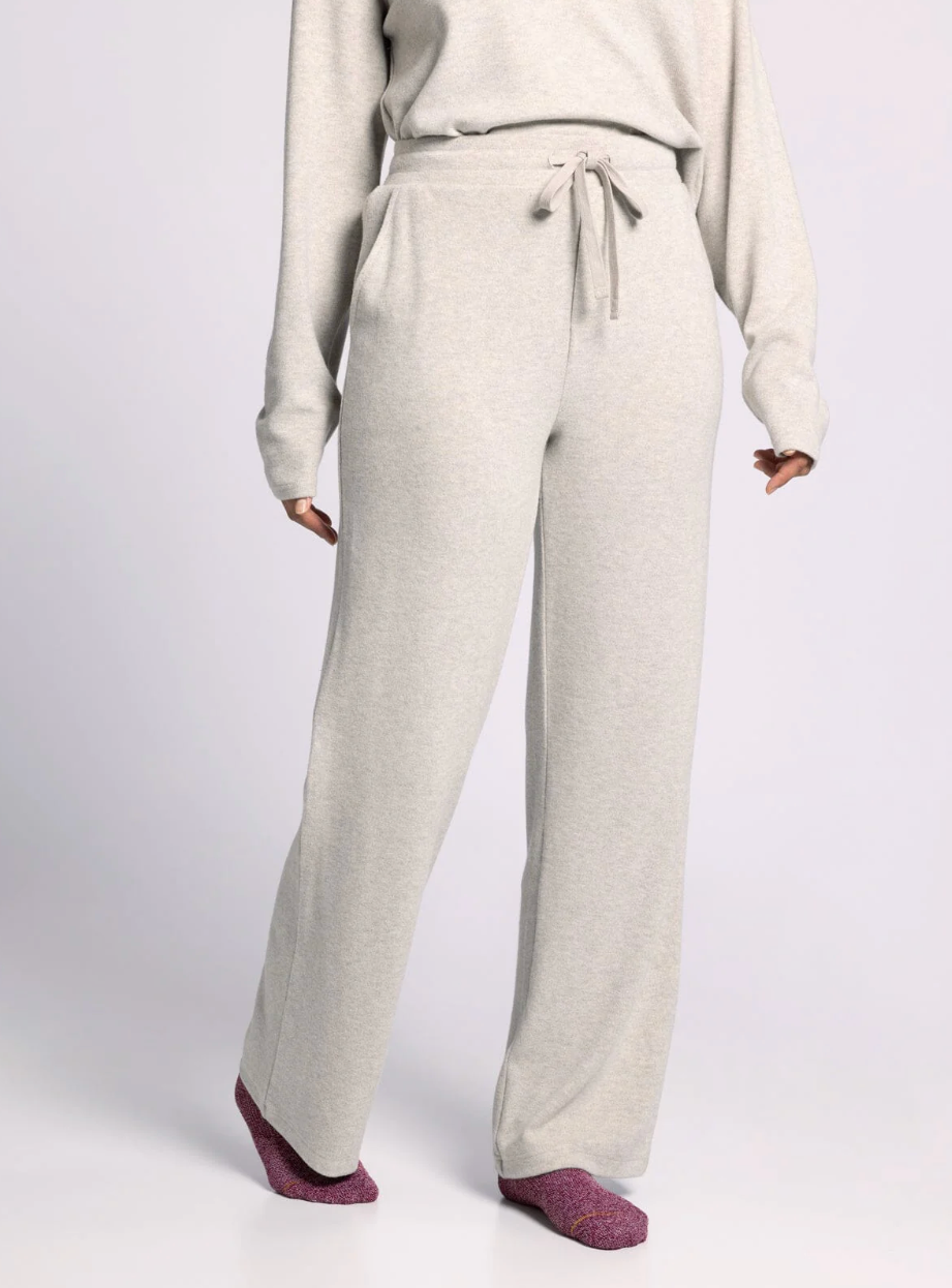 Winter lounge pant grey soft pajama pant womens