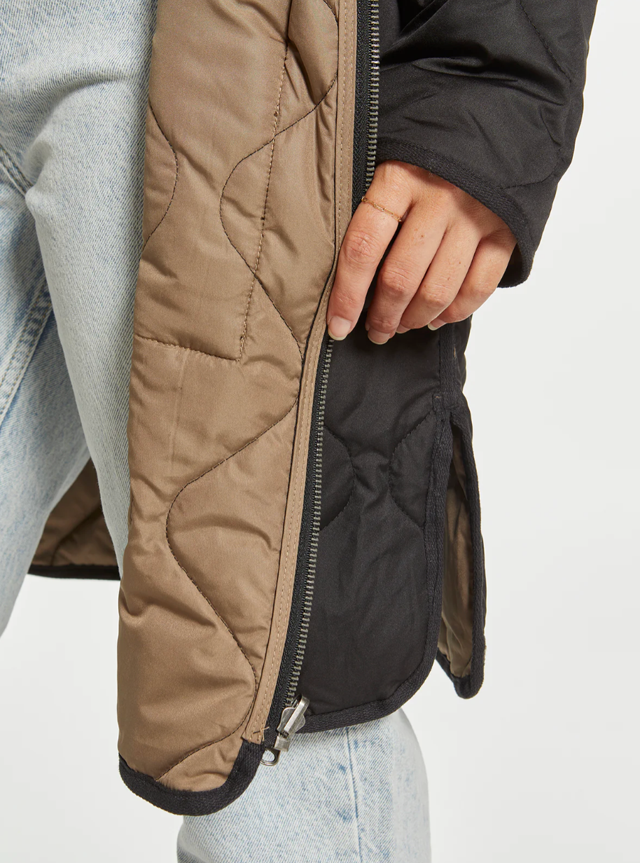 Black / Taupe Reversible Nixie Jacket