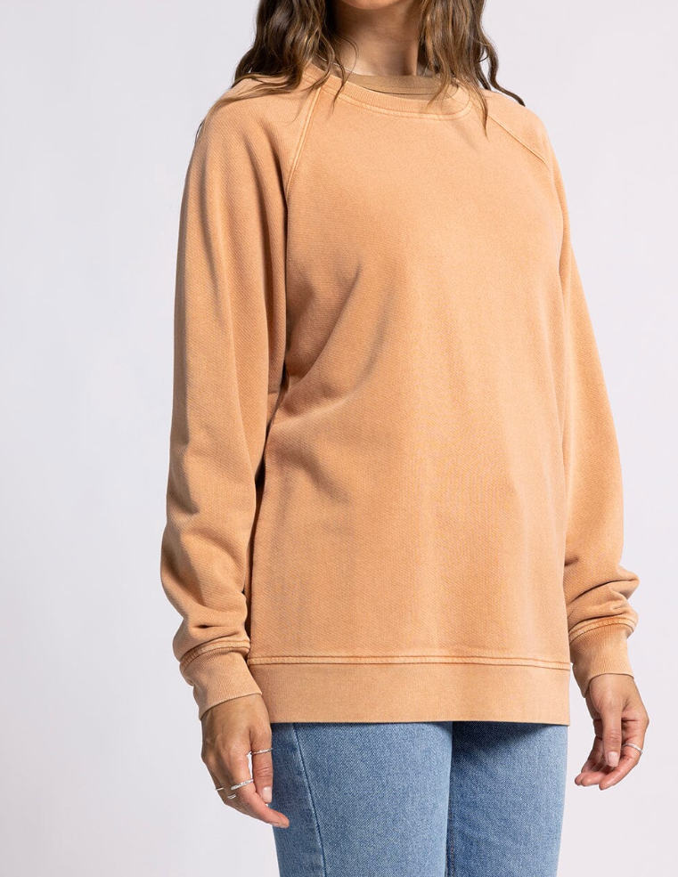 Light orange crewneck sweatshirt thread & supply