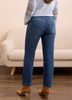 Audrey Hugging Straight Crop Jeans - Dark Night