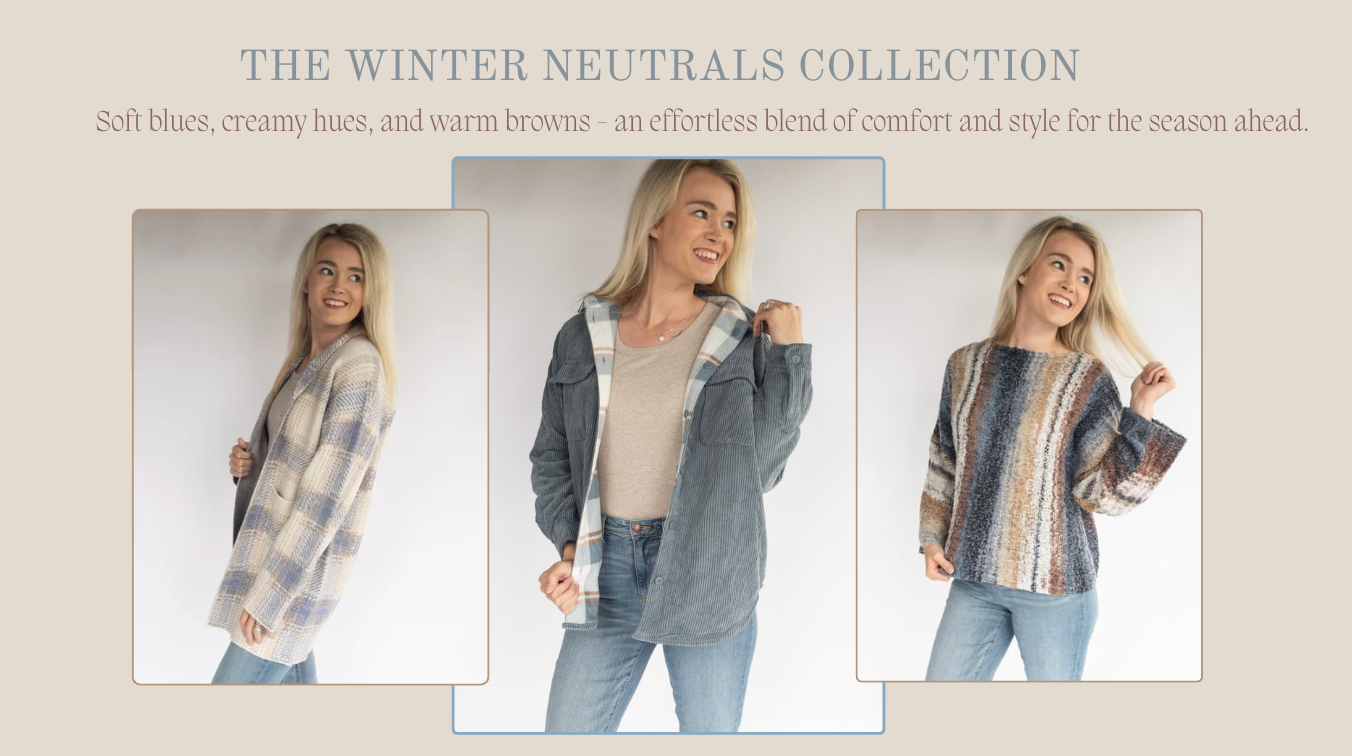 Cozy layers for fall womens fashion neutral clothing for ladies