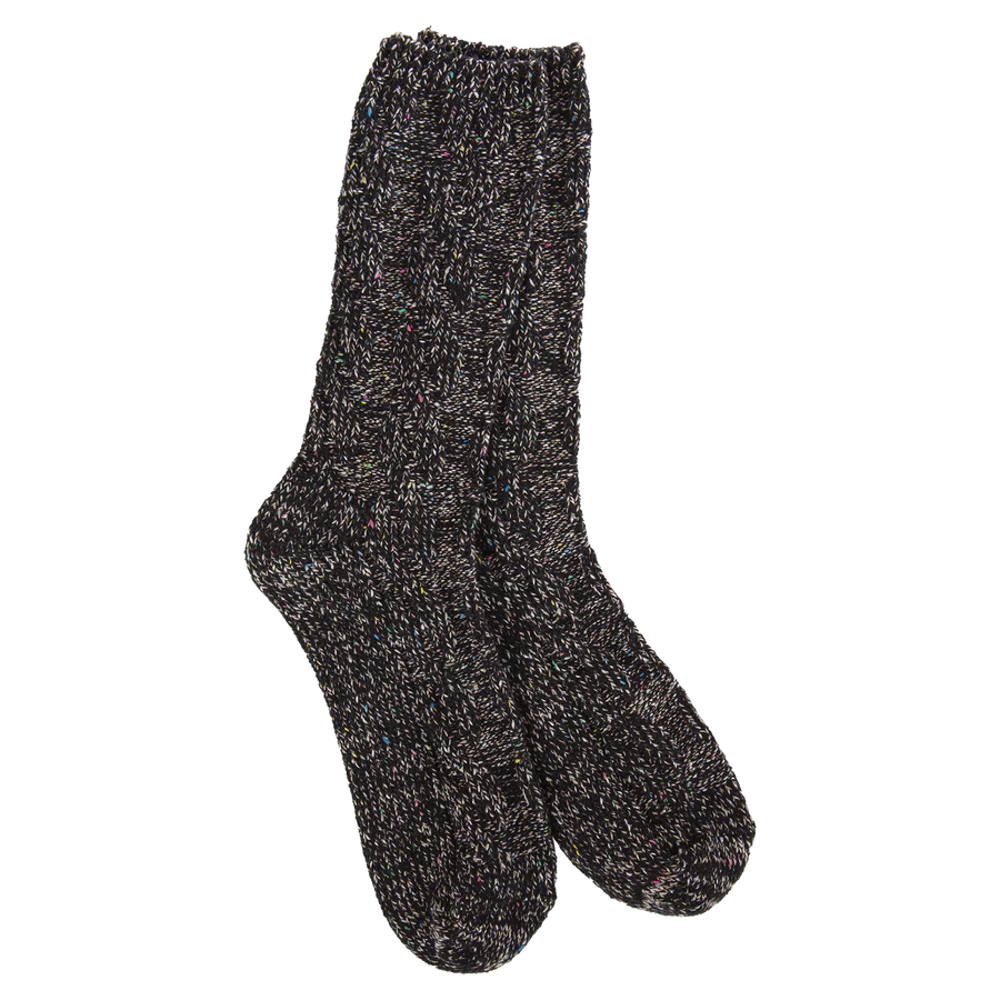 Black Confetti Socks