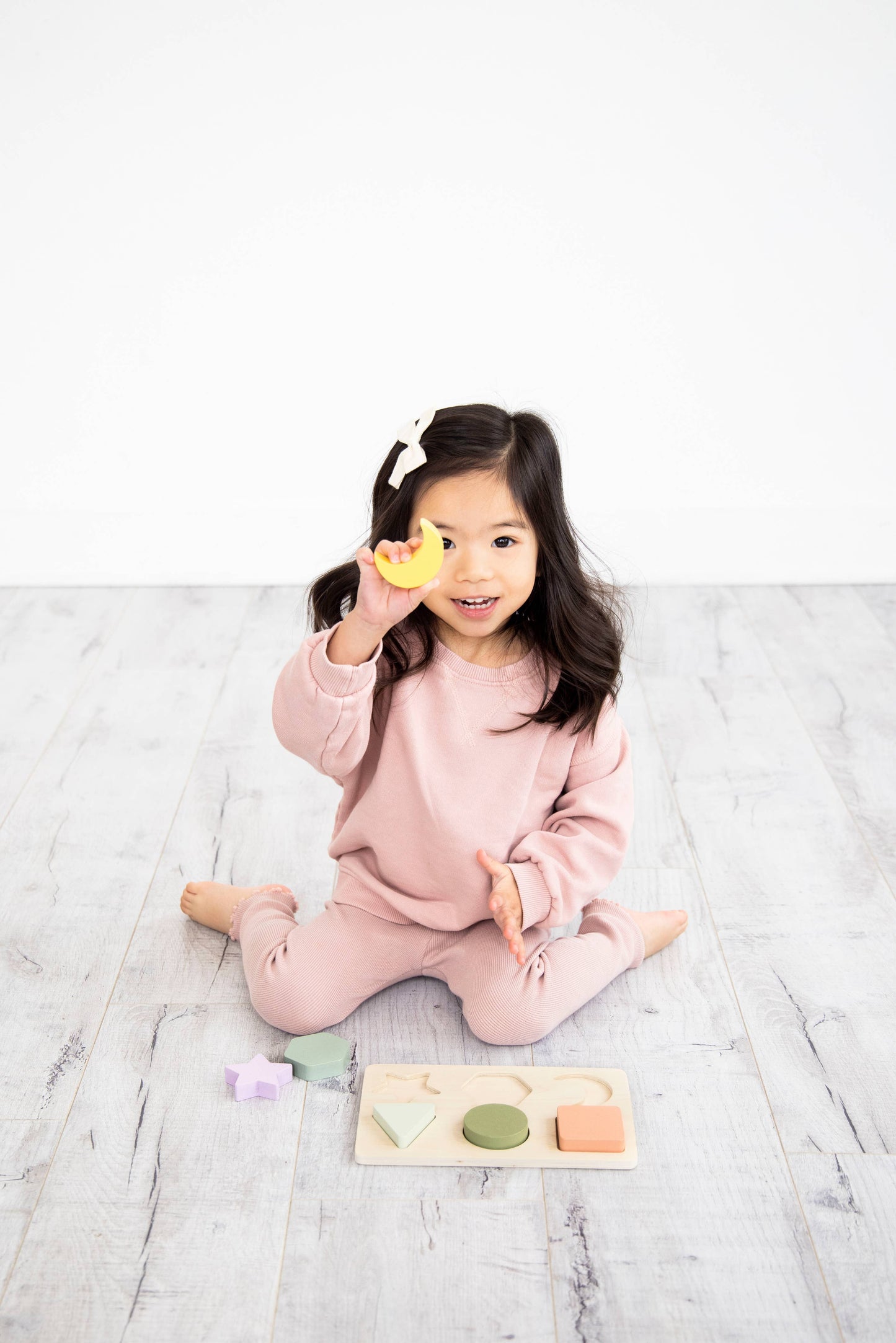 Wooden Shapes Puzzle, Developmental Learning Toy