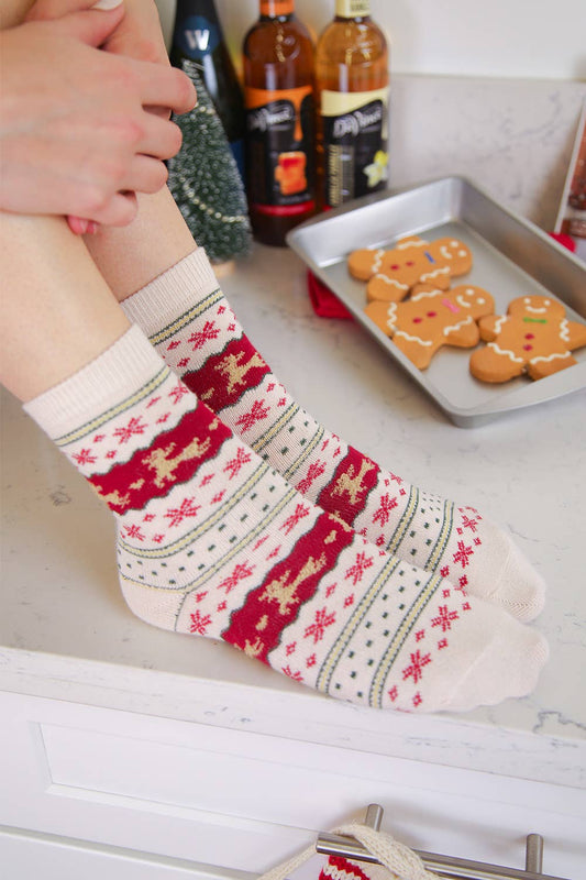 Christmas Graphic Crew Socks