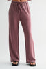 Rose Taupe Scuba Wide-Leg Pant