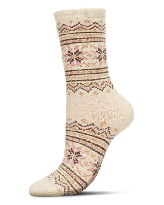 MeMoi Fairisle Cashmere Crew