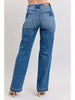 HW Contrast Thread Straight Leg Jean