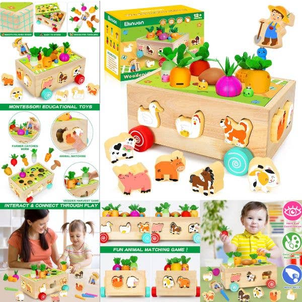 Wooden Farm Set - 25PC