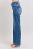 HW Contrast Thread Straight Leg Jean