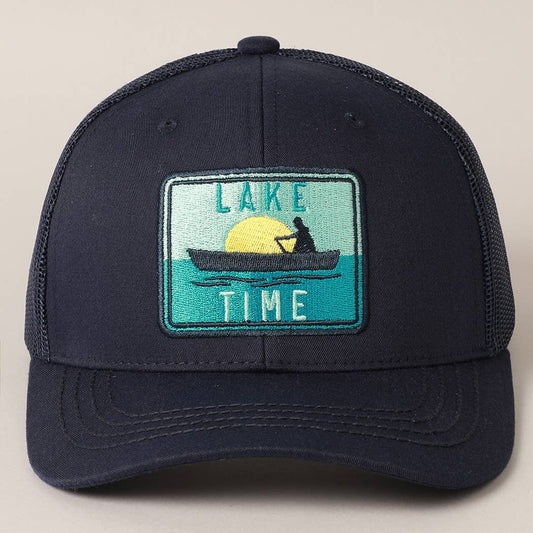 Navy Lake Time Baseball Cap