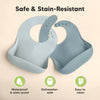 Silicone Bib Set - Blue