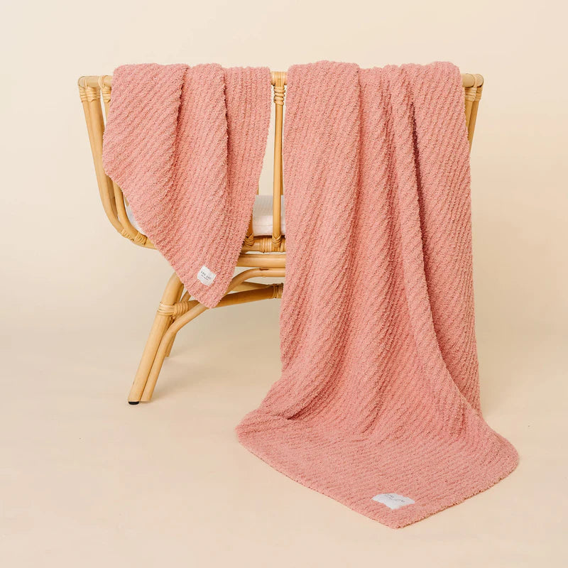 Lou Lou & Company Rose Chenille Blanket