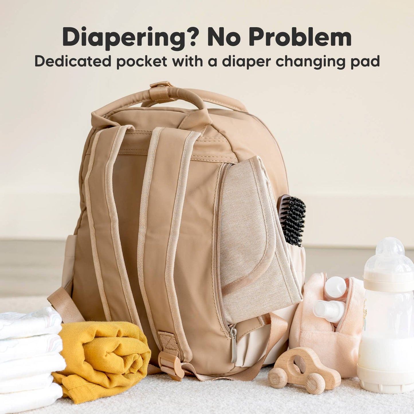 Play Diaper Bag Backpack Latte