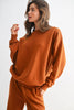 Burnt Amber Fleece Sweatshirt