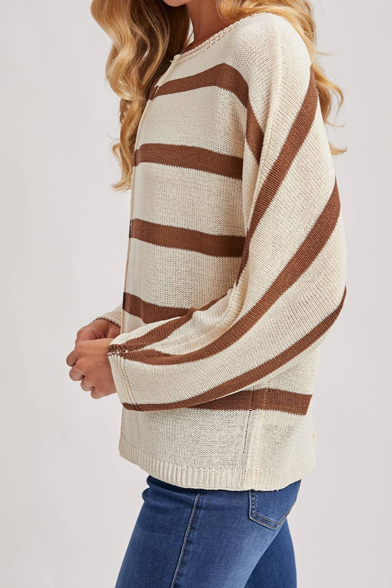 Coco Stripe Lightweight Sweater