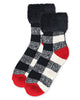 Buffalo Check Plush Cabin Sock