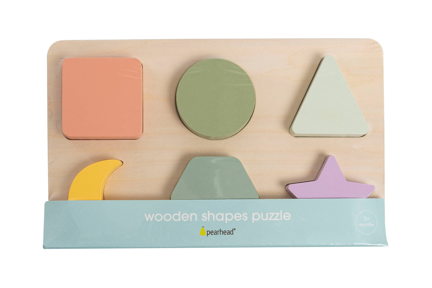 Wooden Shapes Puzzle, Developmental Learning Toy