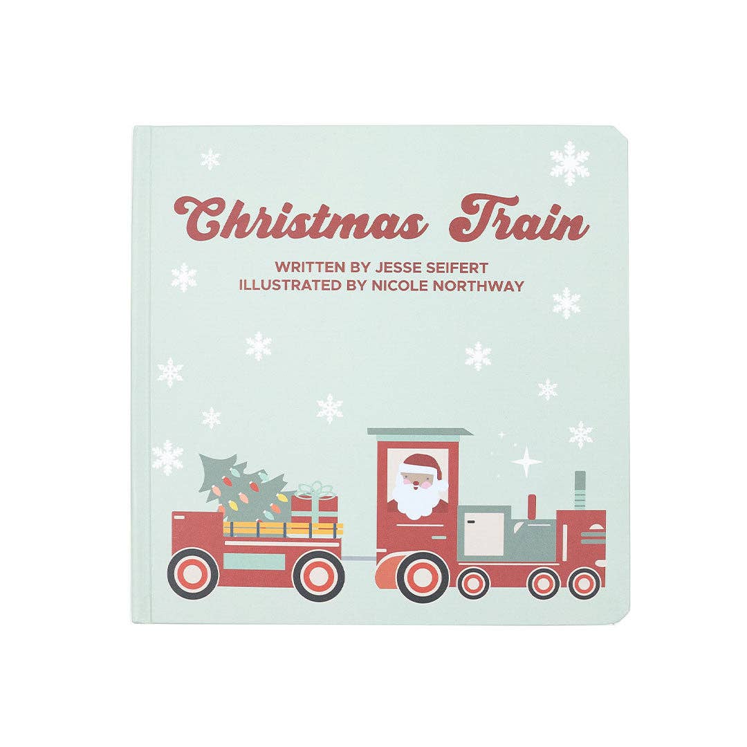 Christmas Train Holiday Children's Board Book Baby Gift