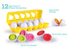 Shape Sorter Eggs 12pc Set