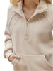 Khaki Half Zip Sweatshirt