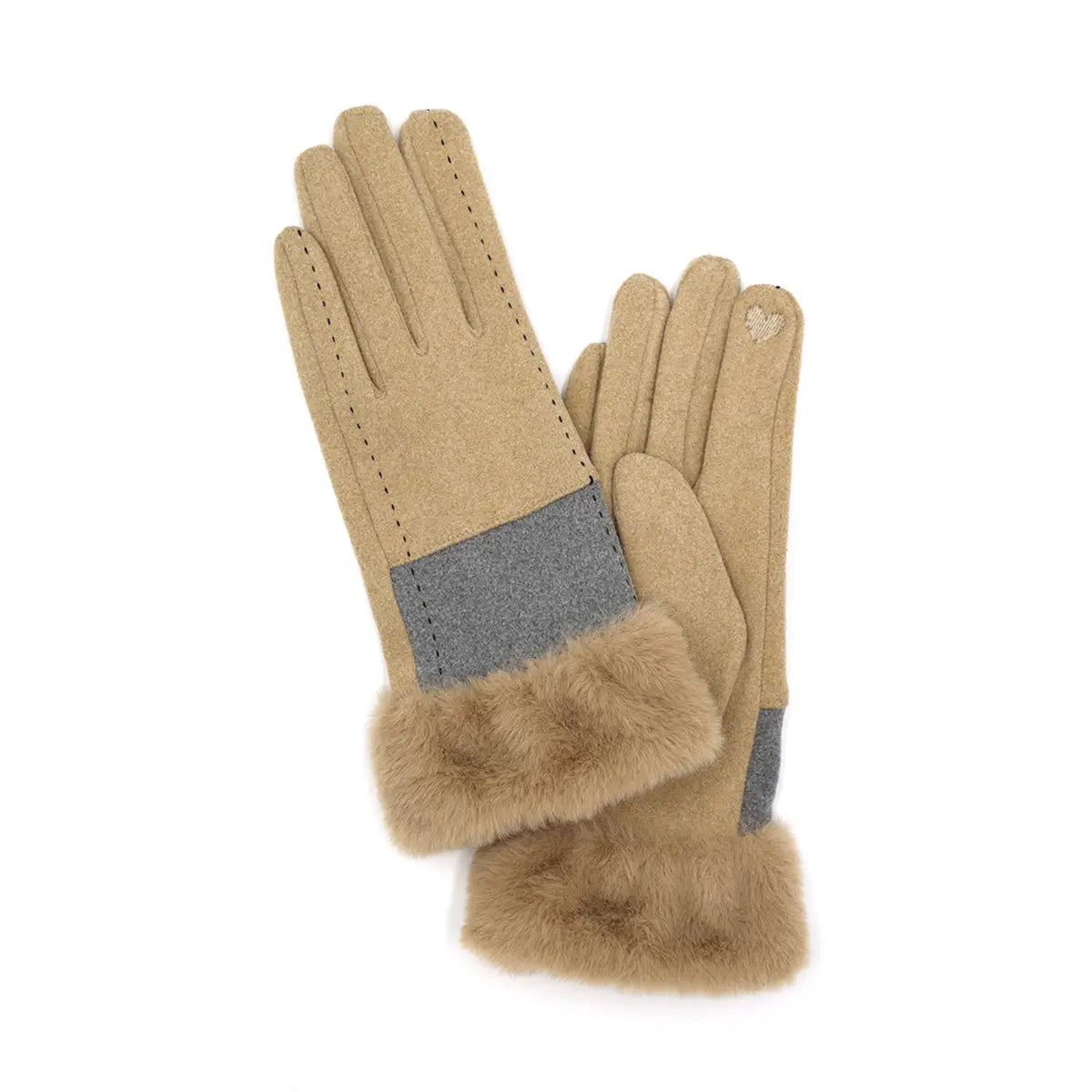 Two Tone Smart Touch Gloves