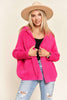 Hot Pink Fuzzy Cardigan