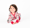 Milk and Cookies Christmas Holiday Bamboo Baby Pajamas