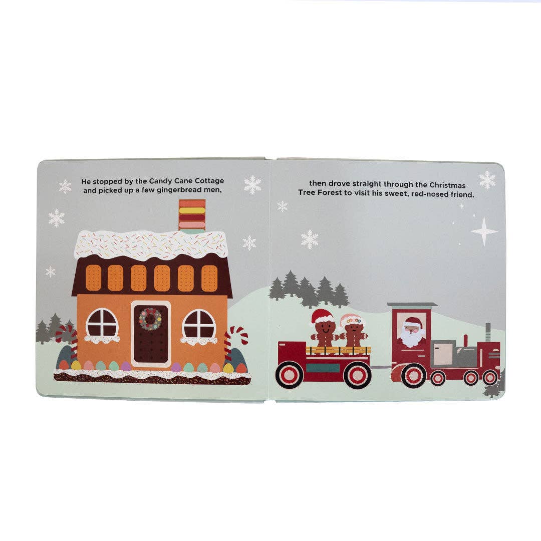 Christmas Train Holiday Children's Board Book Baby Gift