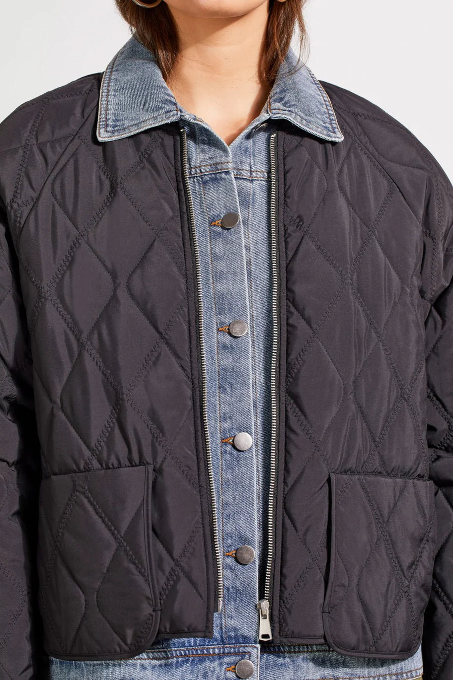 Tribal Fooler Quilted Bomber Jacket