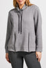 Tribal Funnel Neck Grey Scuba Top