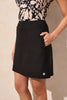 Pull On Skort With Contrast Zipper