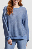 Tribal Cashmere Blue Sweater