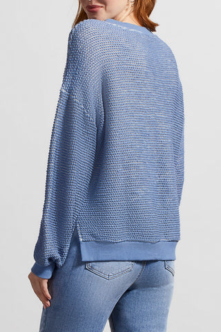 Tribal Cashmere Blue Sweater