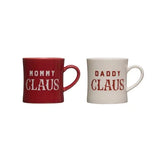Mommy Daddy Claus Mugs
